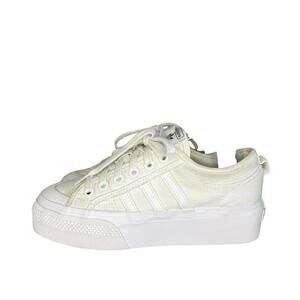 Adidas Originals Nizza Platform Sneakers Size 7.5 Triple White